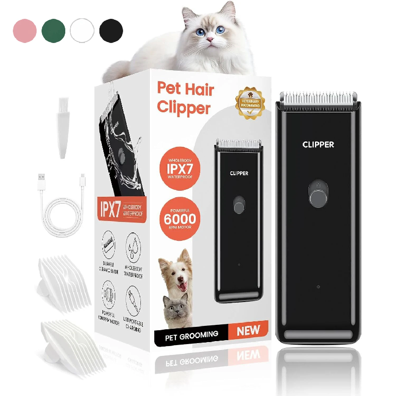 Cordless Dog Clippers Low Noise Grooming - Cortadora de Pelo Inalámbrica para Perros,
