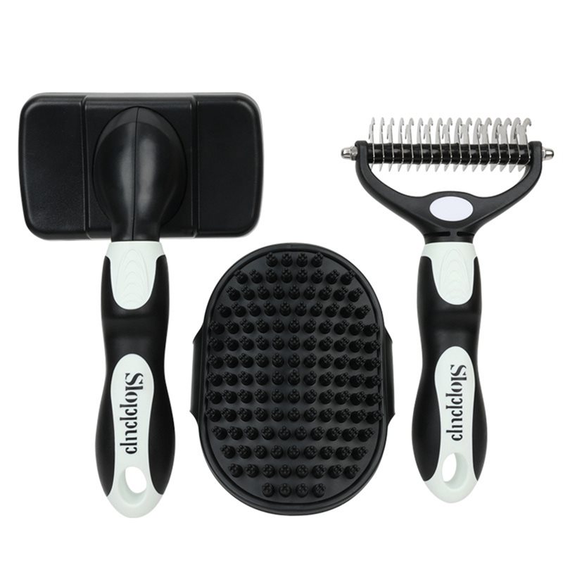 Slicker Brush Self Cleaning Pet Grooming - NUEVO EN STOCK - 3 PIEZAS
