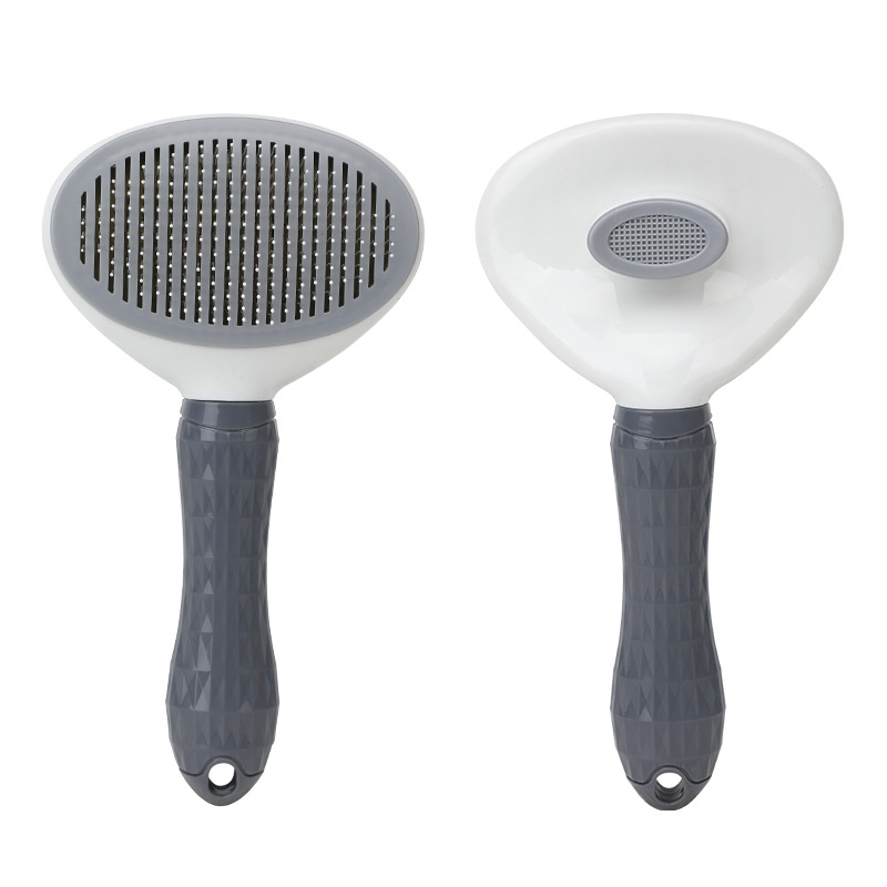 Slicker Brush Self Cleaning Pet Grooming - Cepillo para el cuidado del pelaje