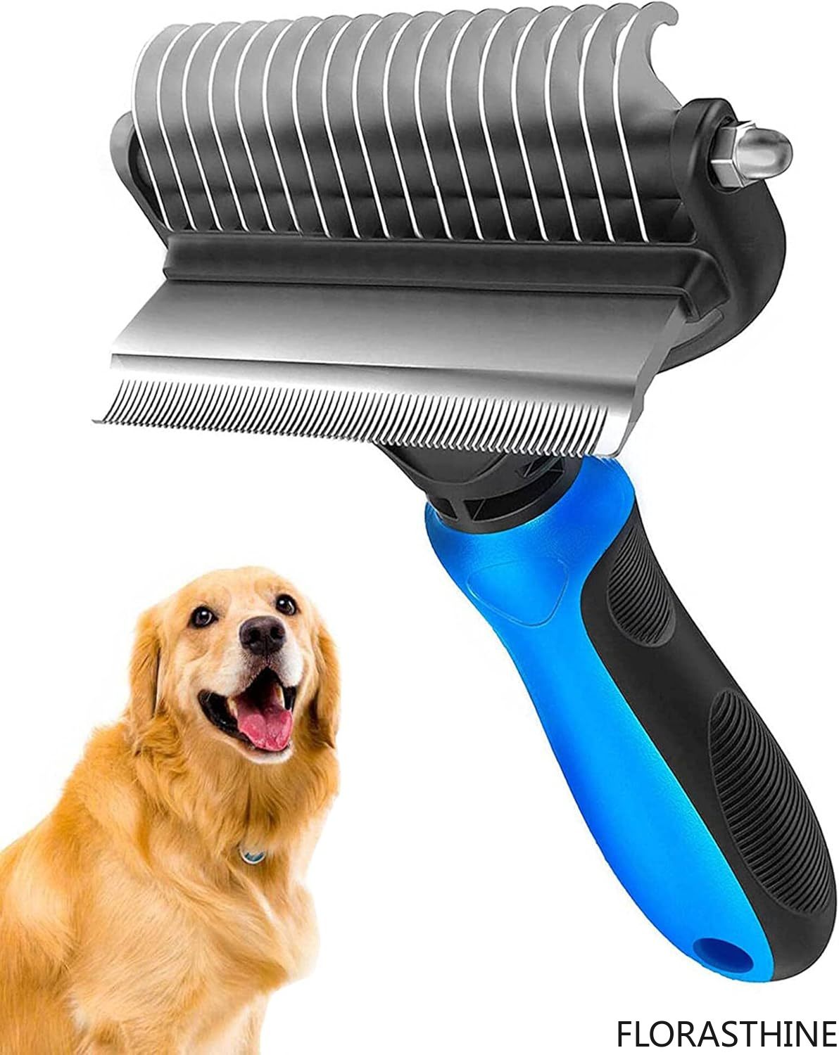 Undercoat Rake Dematting Tool Dog Shedding - Cepillo de aseo para mascotas, cepillo