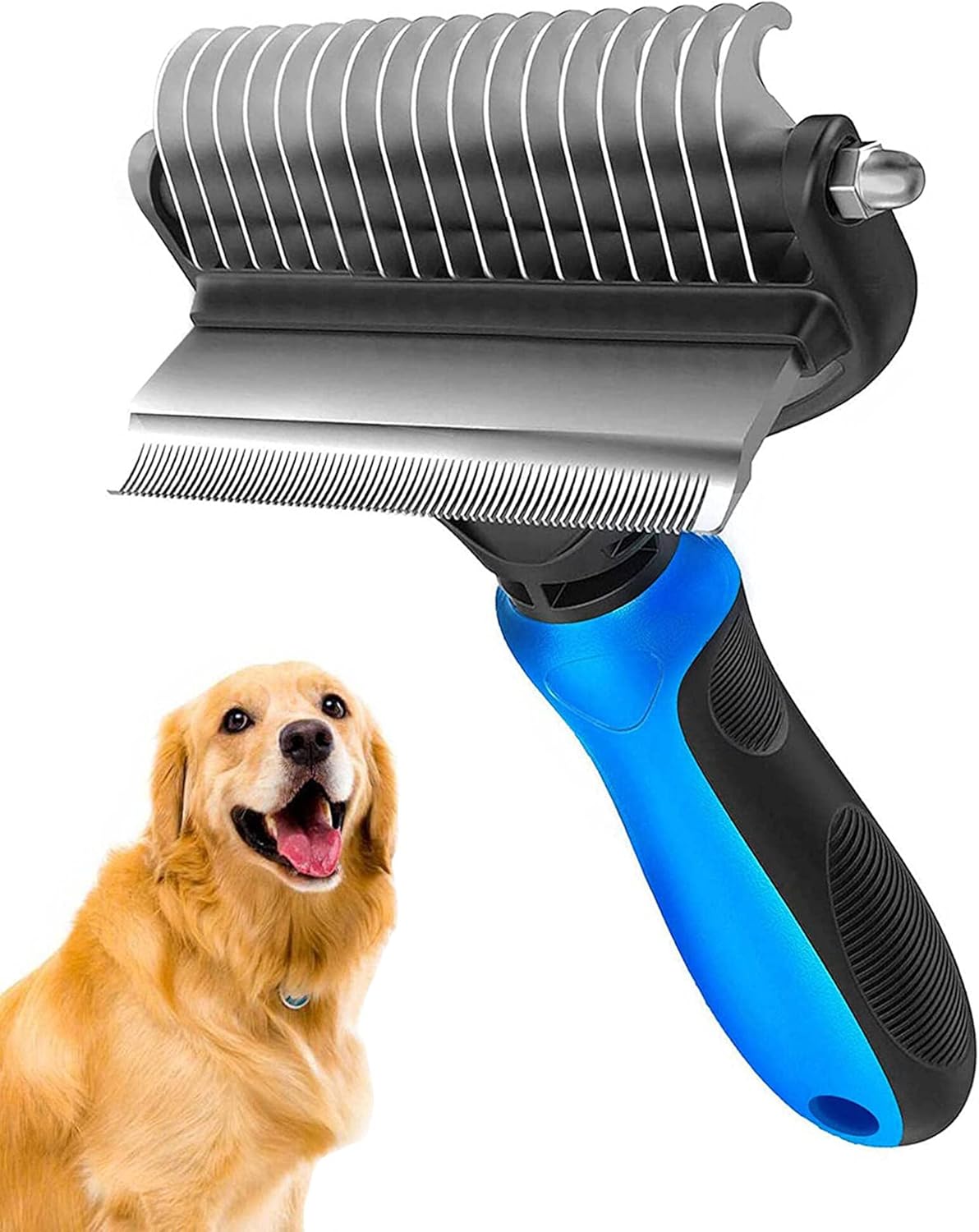 Undercoat Rake Dematting Tool Dog Shedding - Cepillo para el cuidado de mascotas,