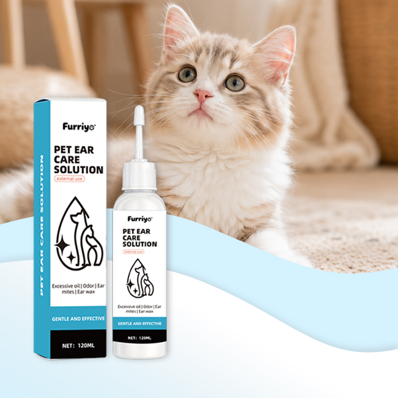 Dog Ear Cleaner Solution Drops Wash - Solución limpiadora para oídos de perros