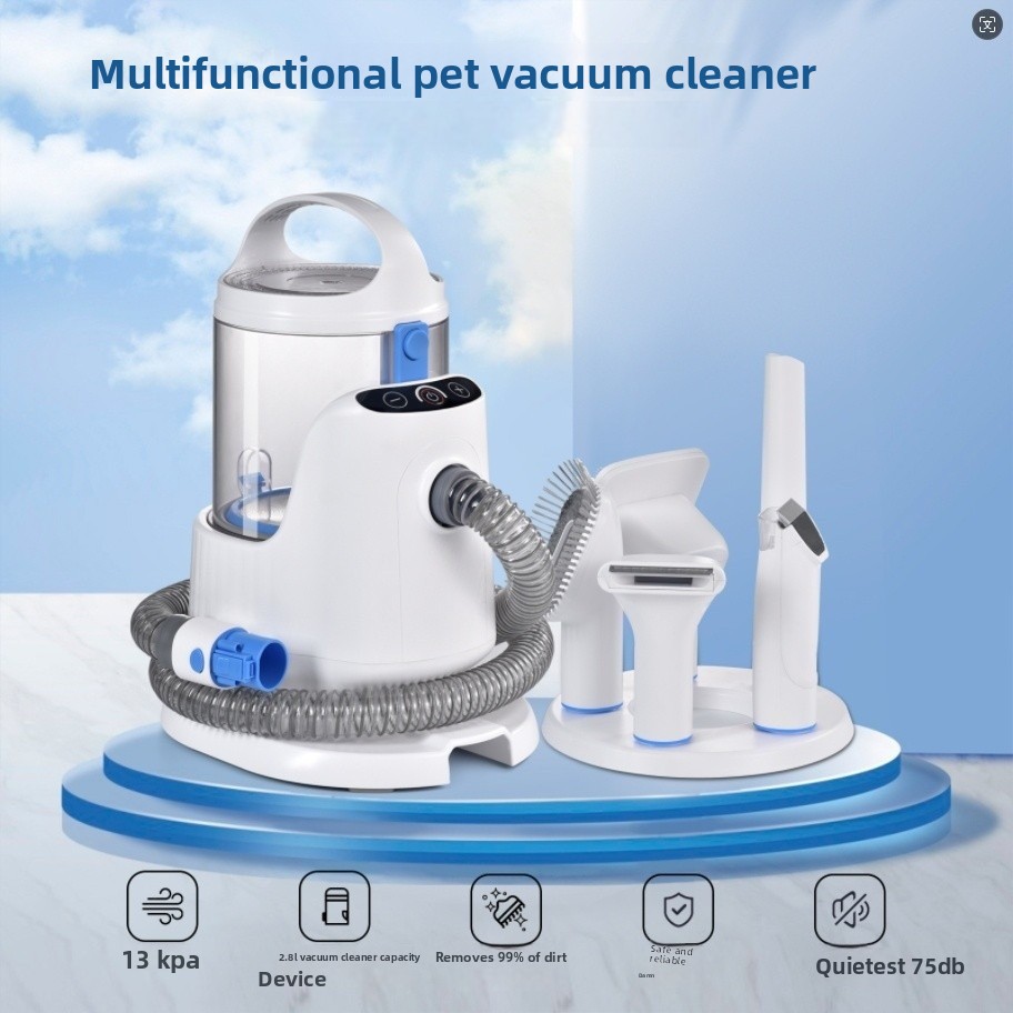 Pet Grooming Vacuum Suction Kit 5 In 1 - Aspiradora Multifuncional para Mascotas, Succión de