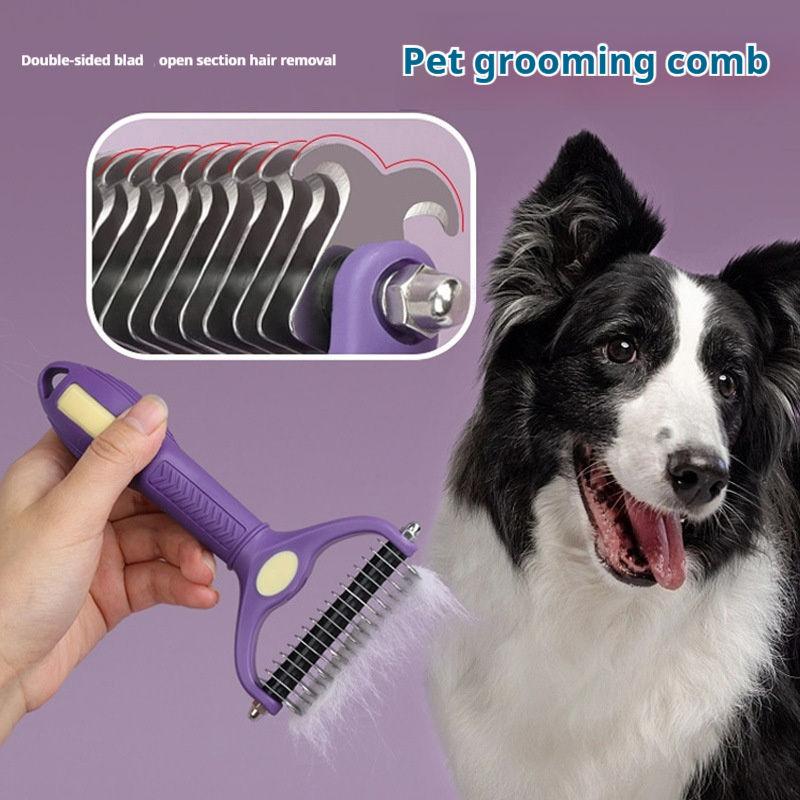 Undercoat Rake Dematting Tool Dog Shedding - Peine desenredante para mascotas, cepillo de