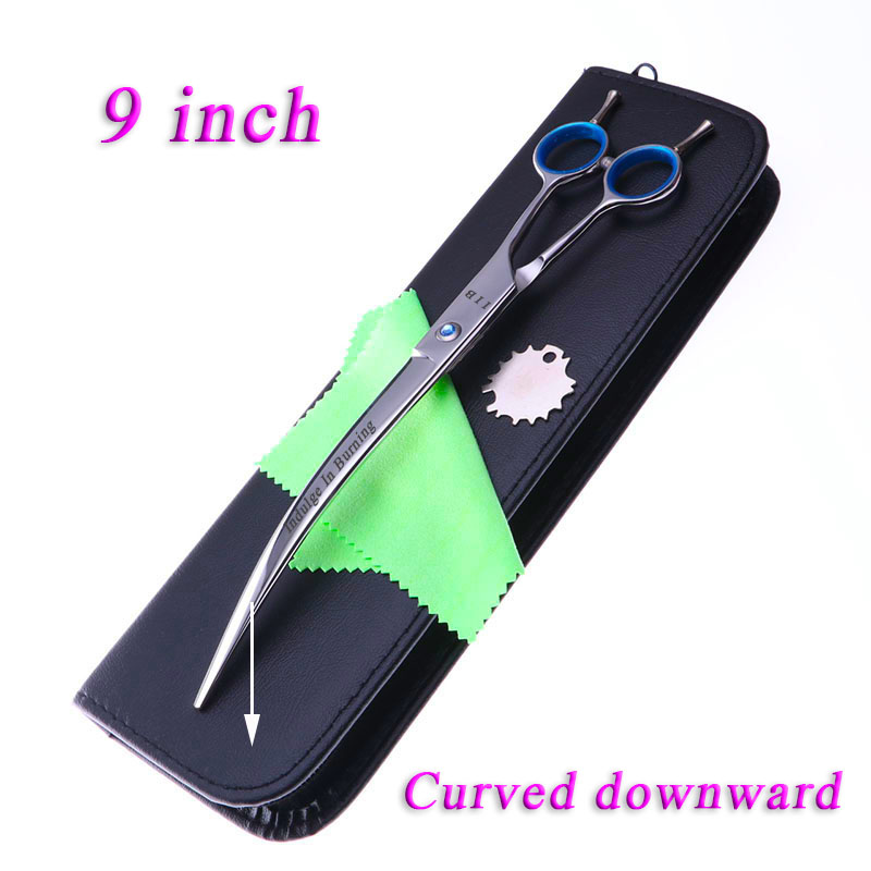 Professional Pet Grooming Scissors Curved - Tijeras para mascotas de 9 