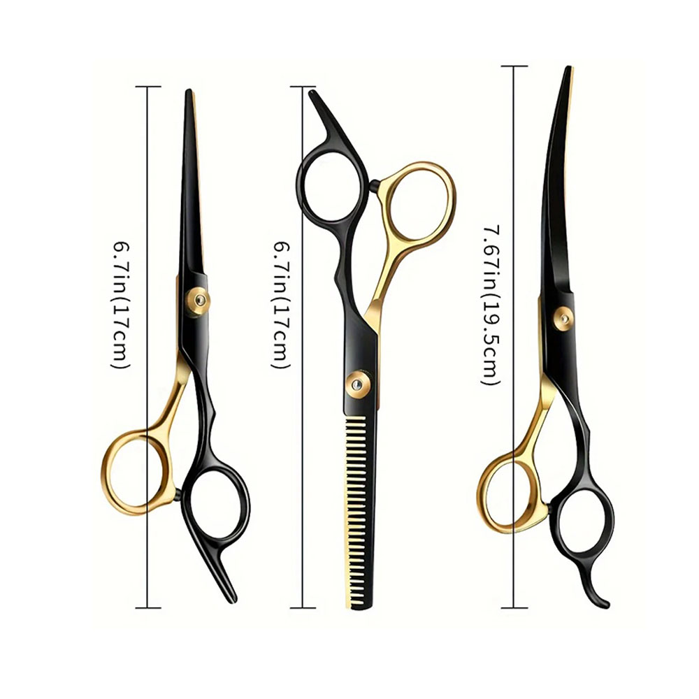 Professional Pet Grooming Scissors Curved - Tijeras profesionales curvas de 7 pulgadas