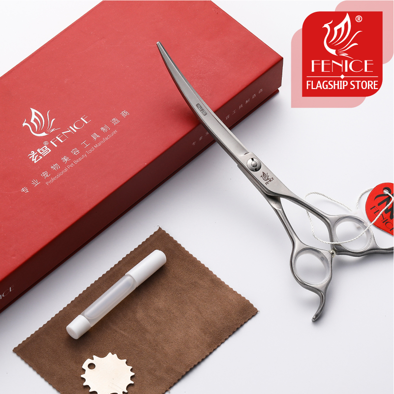 Fenice-Tijeras profesionales d - Professional Pet Grooming Scissors Curved reseña y precio