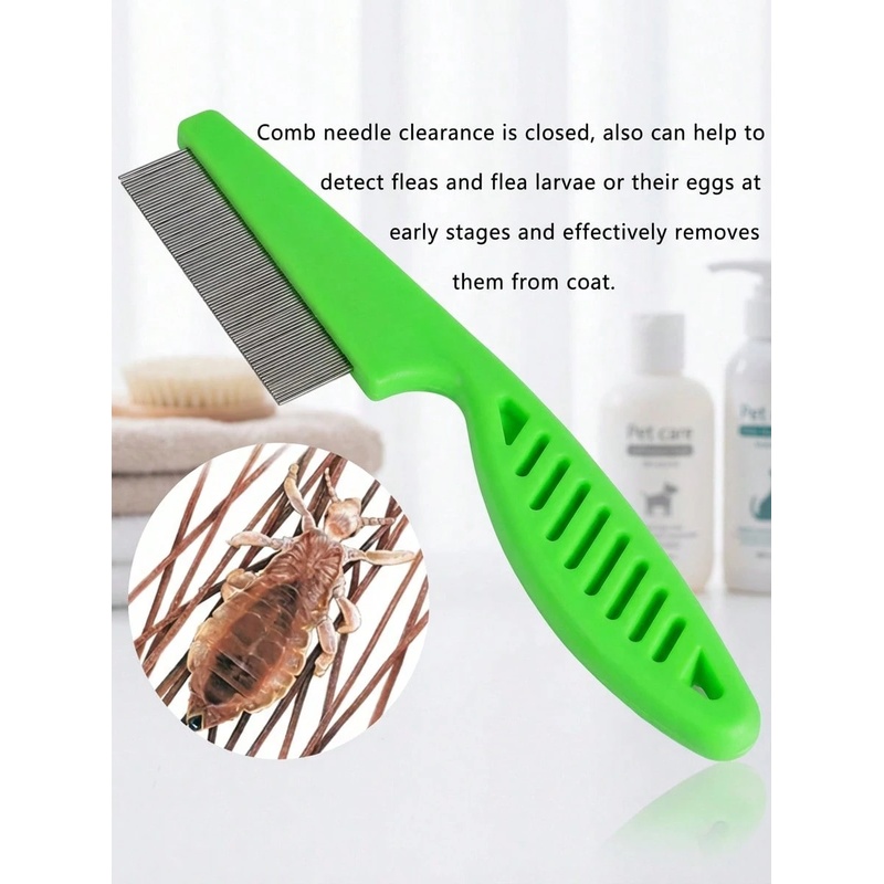 Peine de Acero Inoxidable de D - Flea Comb Fine Tooth Pet Tear Stain reseña y precio