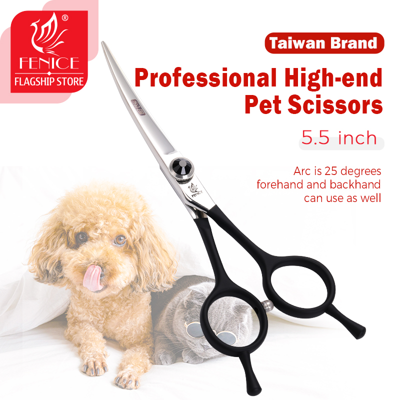 Fenice-Tijeras curvadas profes - Professional Pet Grooming Scissors Curved reseña y precio