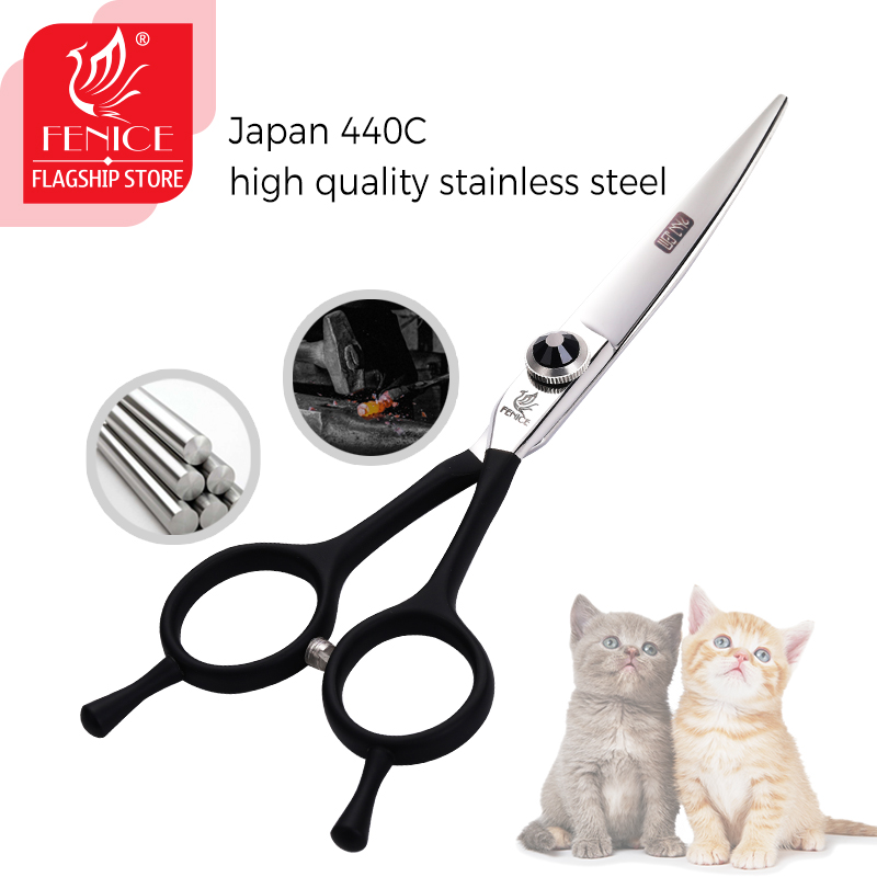 Fenice-Tijeras curvadas profes - Professional Pet Grooming Scissors Curved reseña y precio