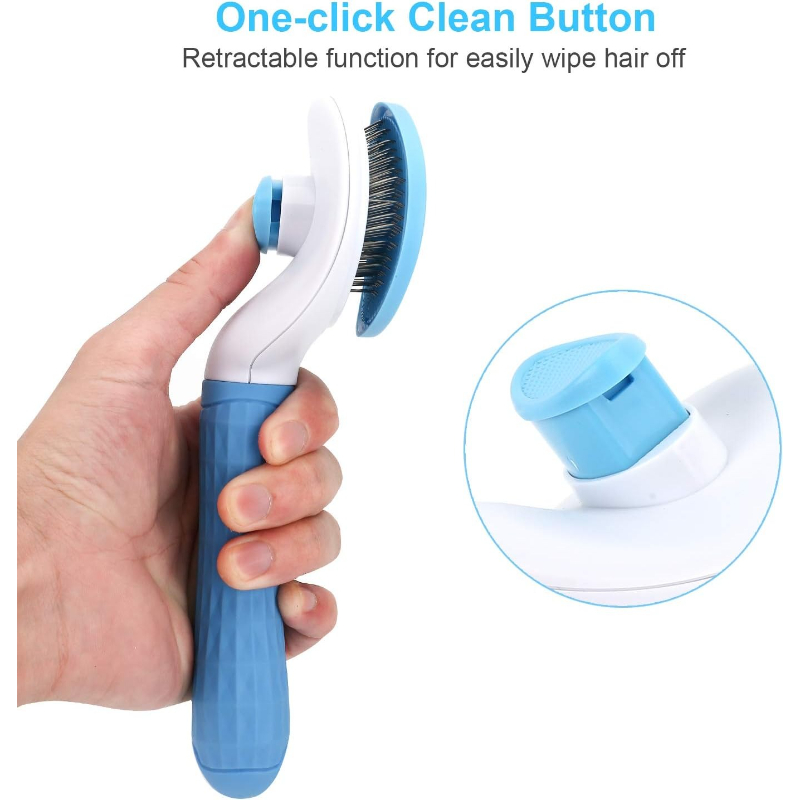 Cepillo Autolimpiante para Mas - Slicker Brush Self Cleaning Pet Grooming reseña y precio