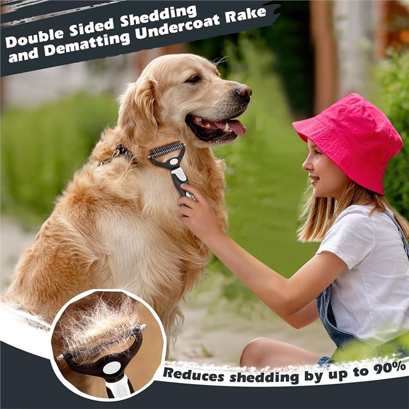 NUEVO EN STOCK - 3 PIEZAS Para - Slicker Brush Self Cleaning Pet Grooming reseña y precio