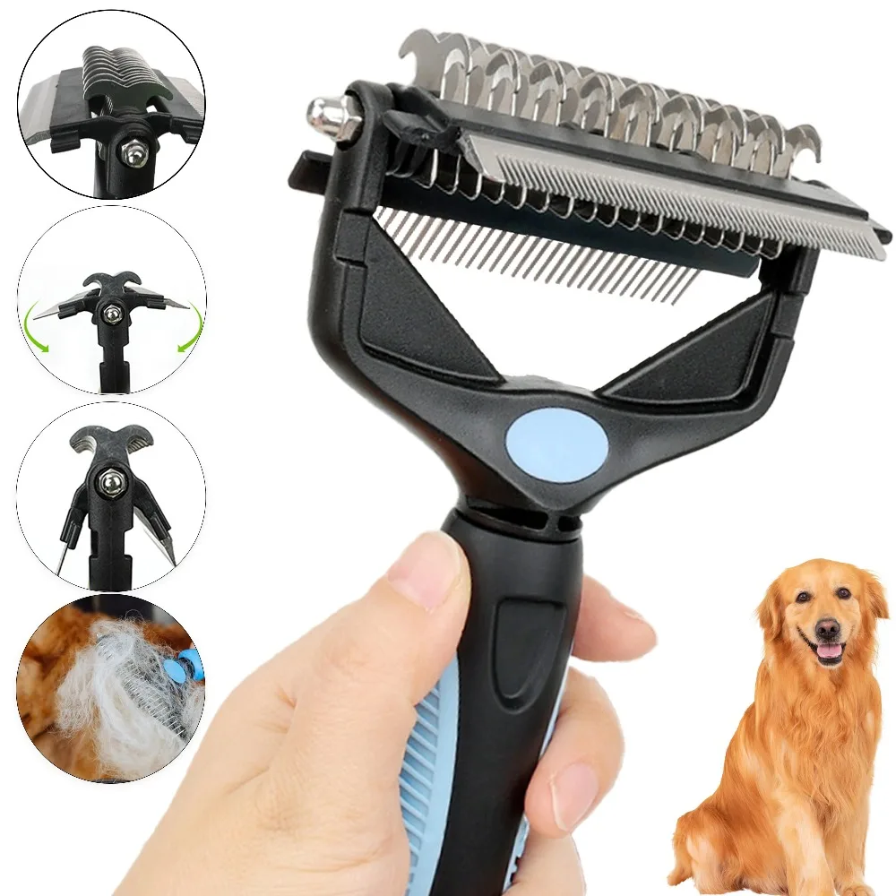 Cepillo 3 en 1 para Eliminar e - Undercoat Rake Dematting Tool Dog Shedding reseña y precio