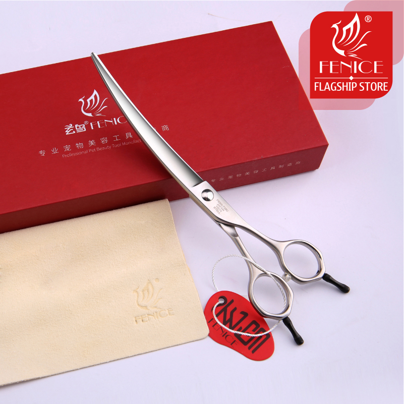 Fenice-Tijeras profesionales d - Professional Pet Grooming Scissors Curved reseña y precio