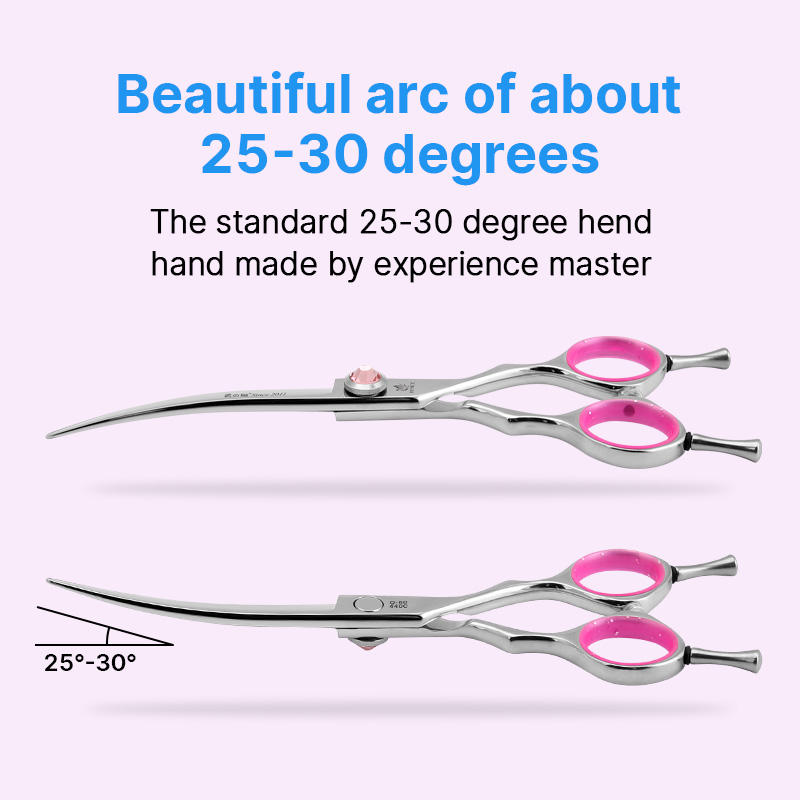 Tijeras Profesionales para Pel - Professional Pet Grooming Scissors Curved reseña y precio