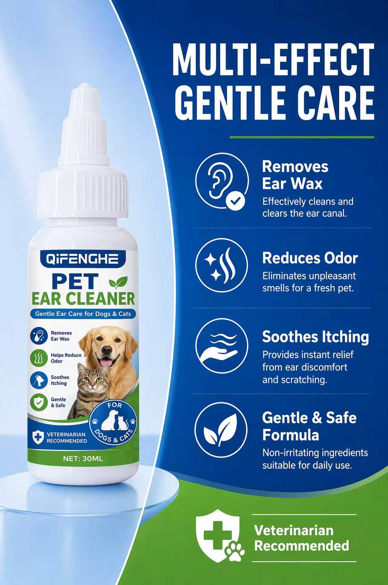 Gotas Limpiadoras de Oídos par - Dog Ear Cleaner Solution Drops Wash reseña y precio
