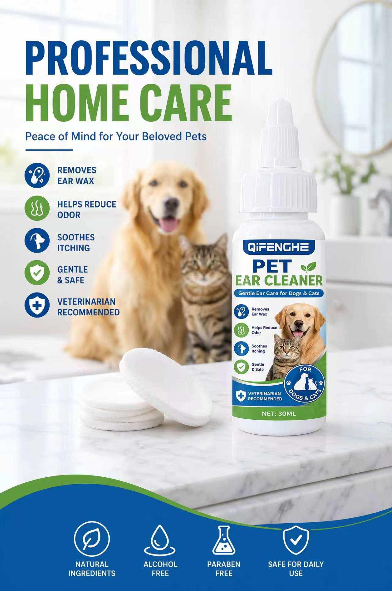 Gotas Limpiadoras de Oídos par - Dog Ear Cleaner Solution Drops Wash reseña y precio