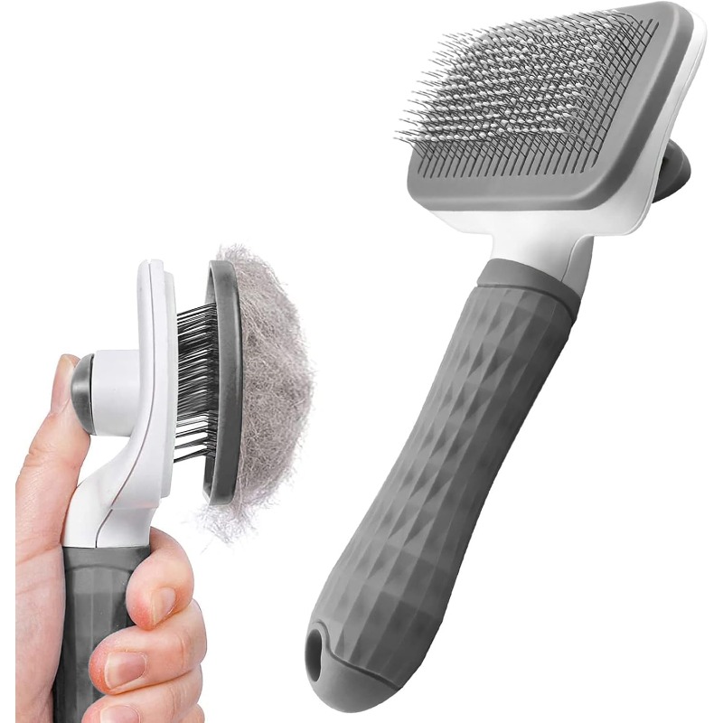 Cepillo Autolimpiable para Eli - Slicker Brush Self Cleaning Pet Grooming reseña y precio