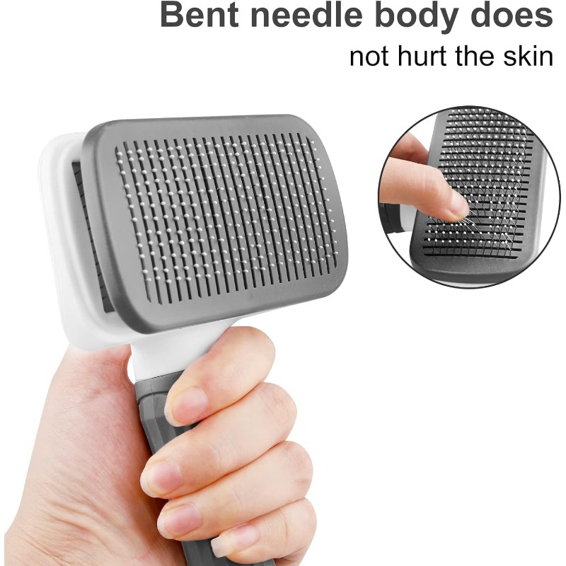 Cepillo Autolimpiable para Eli - Slicker Brush Self Cleaning Pet Grooming reseña y precio