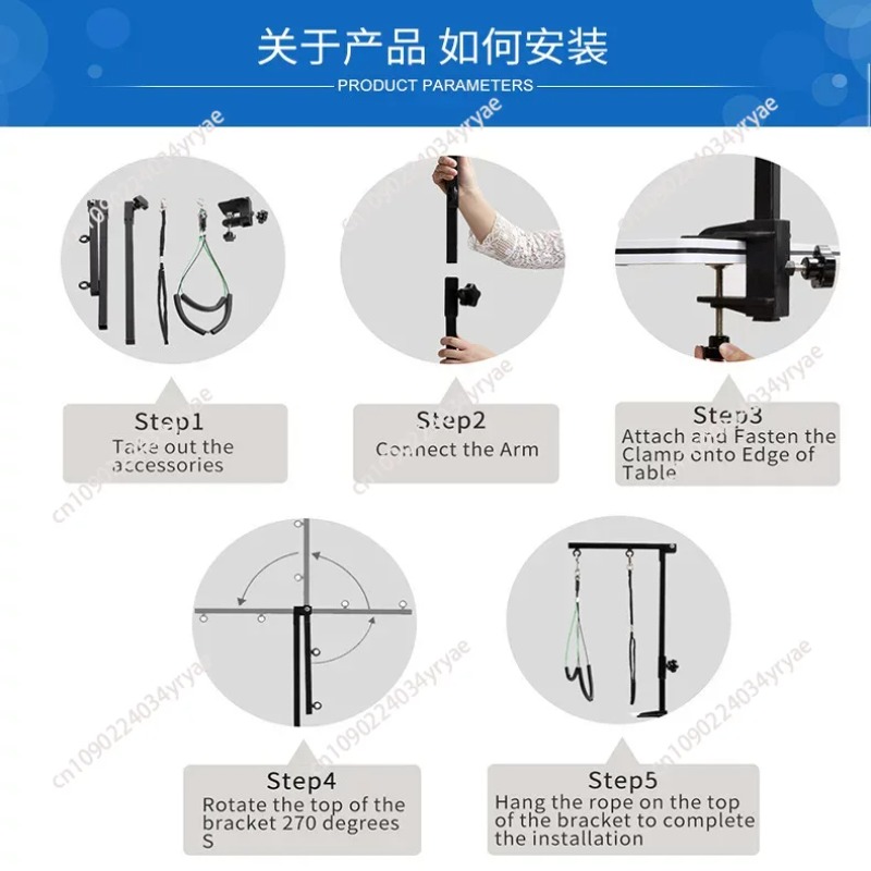 Brazo plegable para peluquería - Folding Pet Grooming Table Arm Clamp reseña y precio