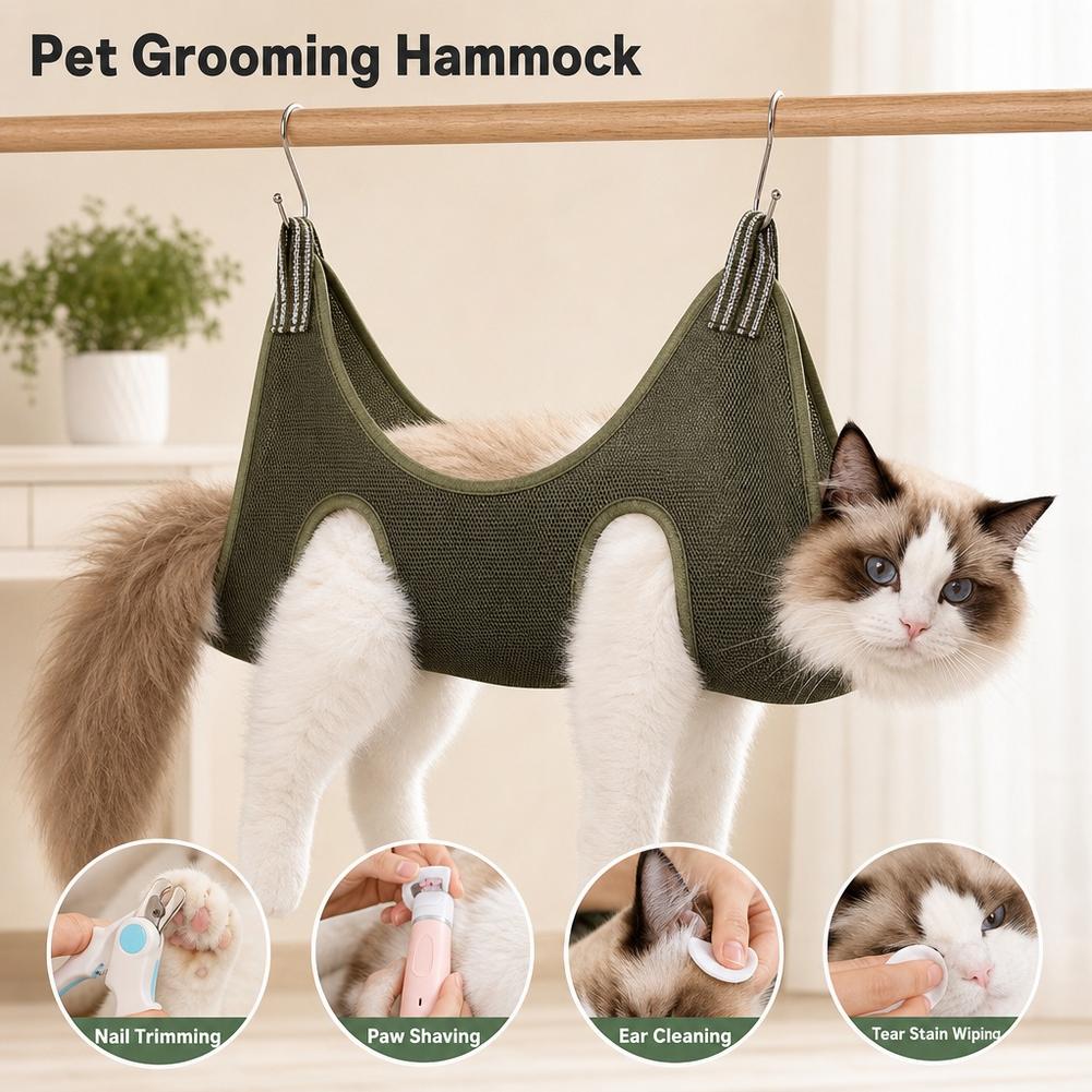 Hamaca para el cuidado de masc - Pet Grooming Hammock Sling Restraint reseña y precio