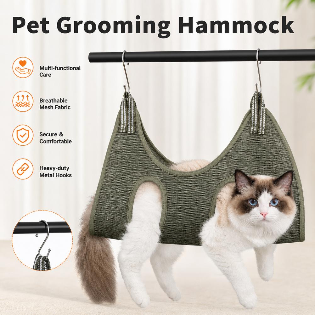 Hamaca para el cuidado de masc - Pet Grooming Hammock Sling Restraint reseña y precio