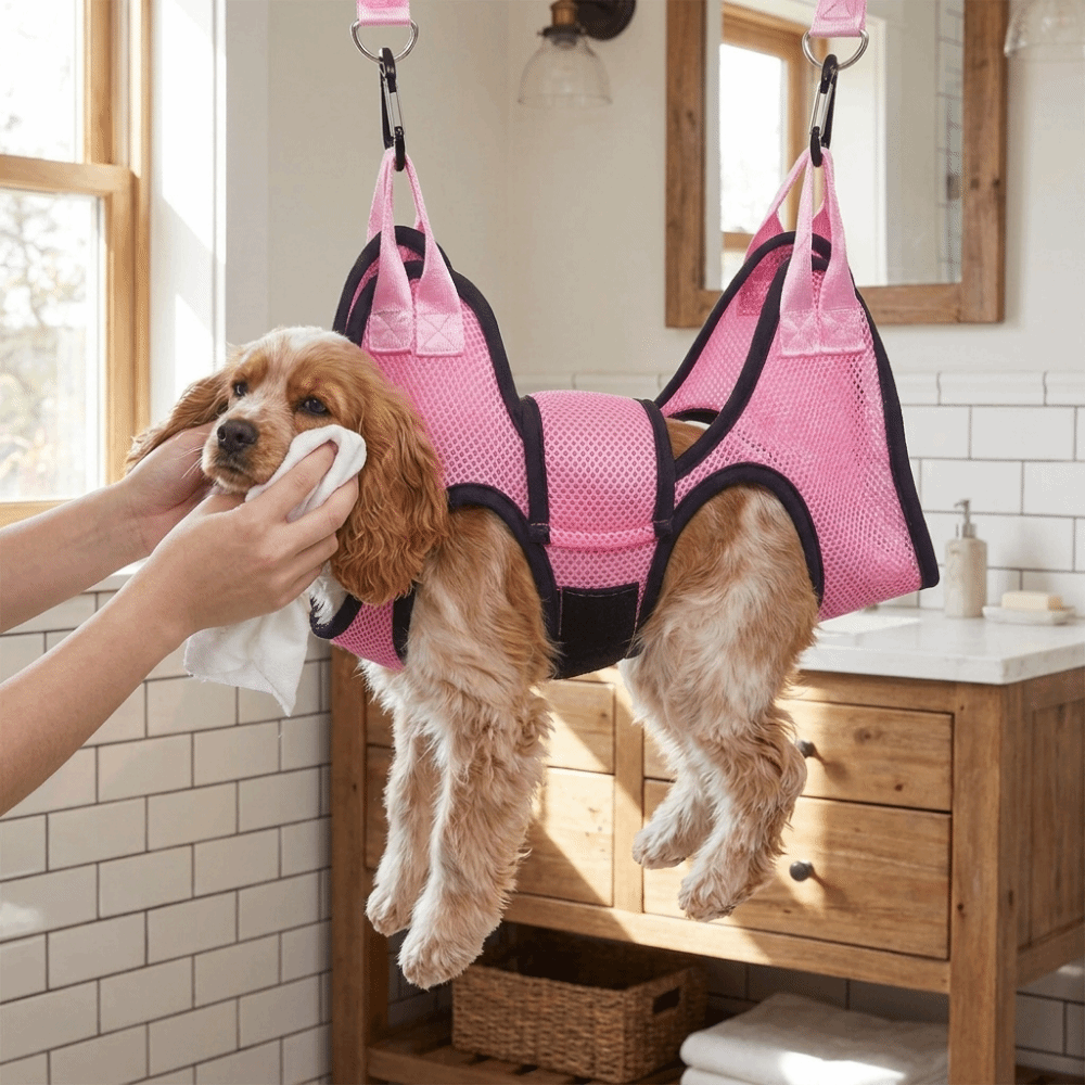Hamaca ajustable de malla para - Pet Grooming Hammock Sling Restraint reseña y precio