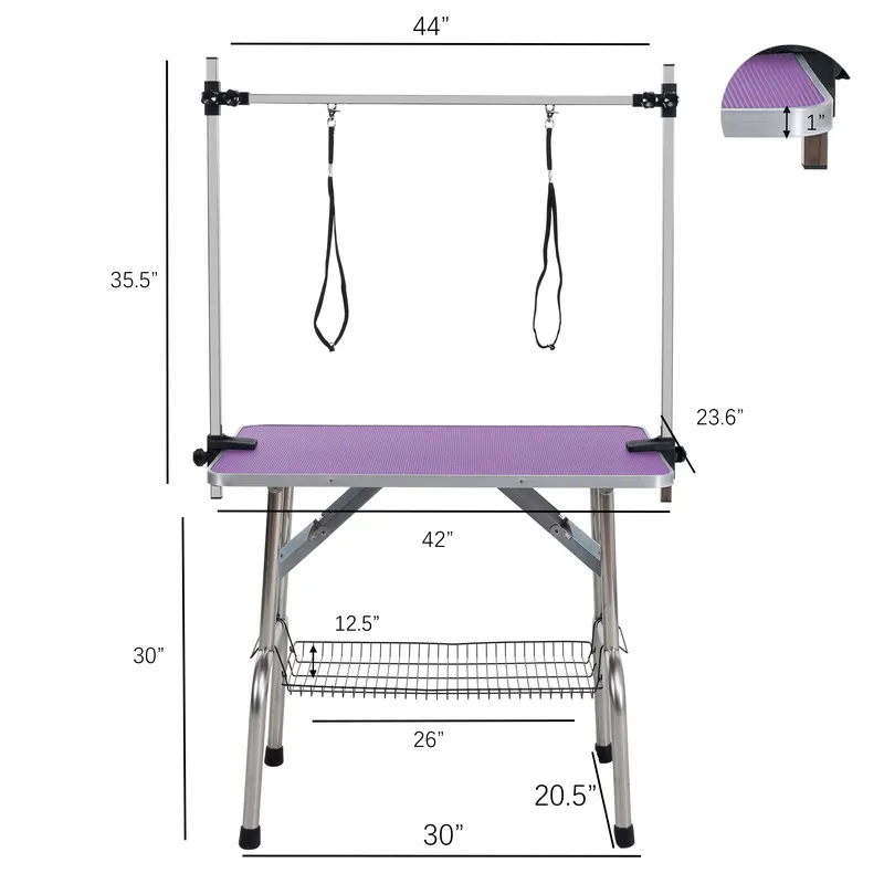 Mesa Plegable de 42 Pulgadas p - Folding Pet Grooming Table Arm Clamp reseña y precio