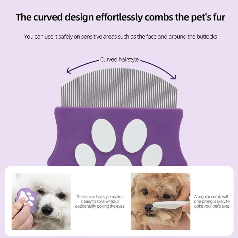 Peine Antipulgas para Mascotas - Flea Comb Fine Tooth Pet Tear Stain reseña y precio