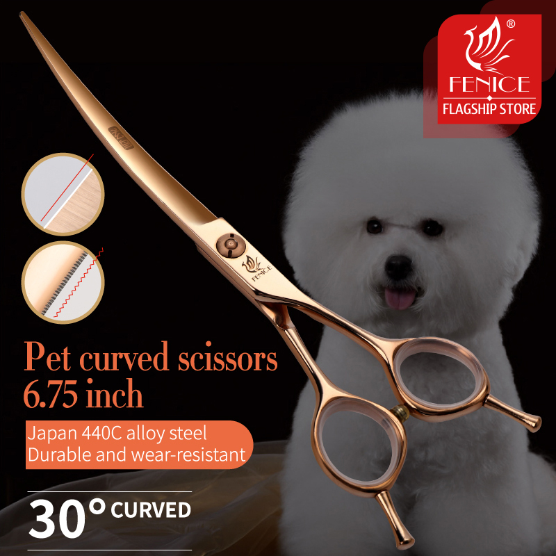 Fenice-Tijeras profesionales J - Professional Pet Grooming Scissors Curved reseña y precio