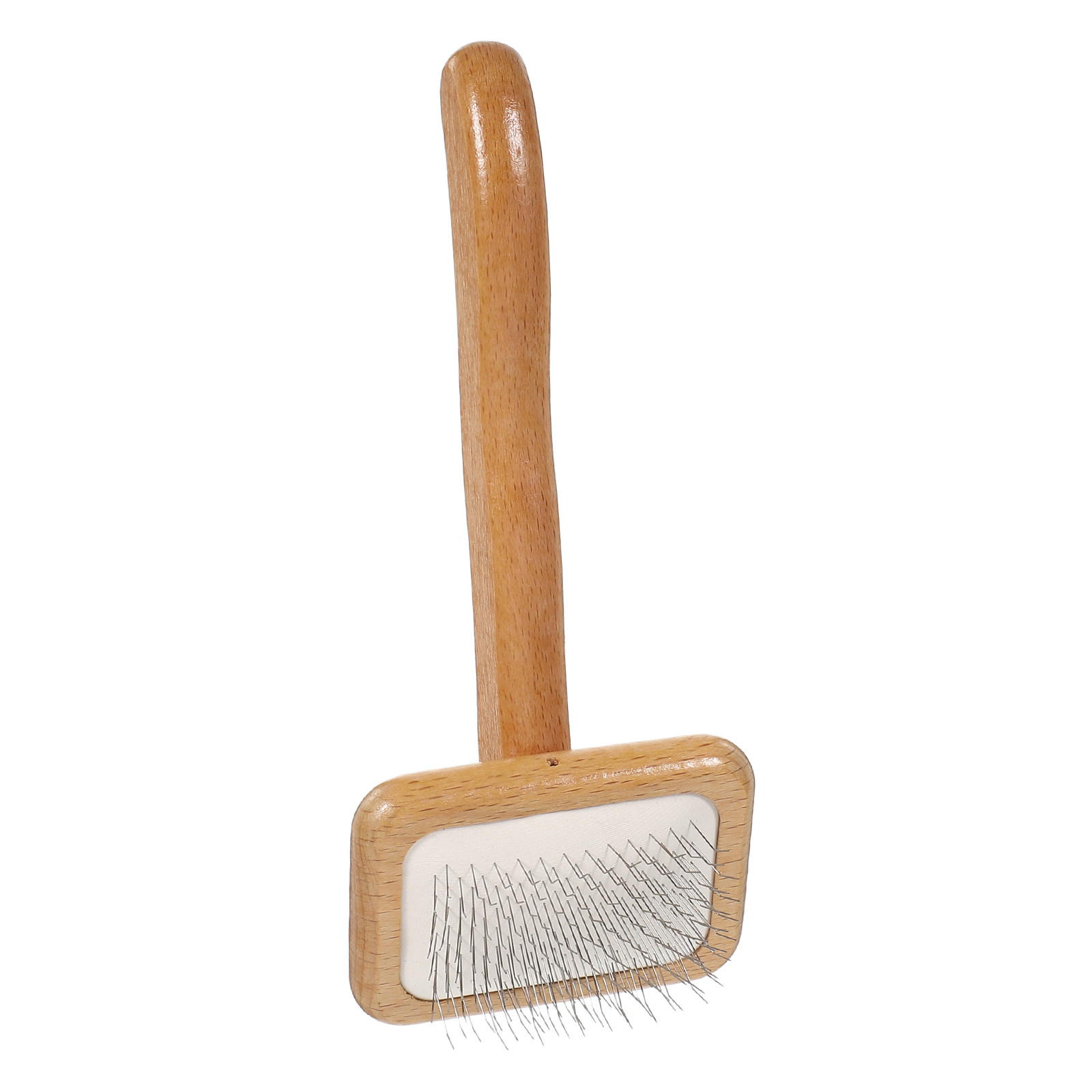 Cepillo de madera para perros, - Slicker Brush Self Cleaning Pet Grooming reseña y precio
