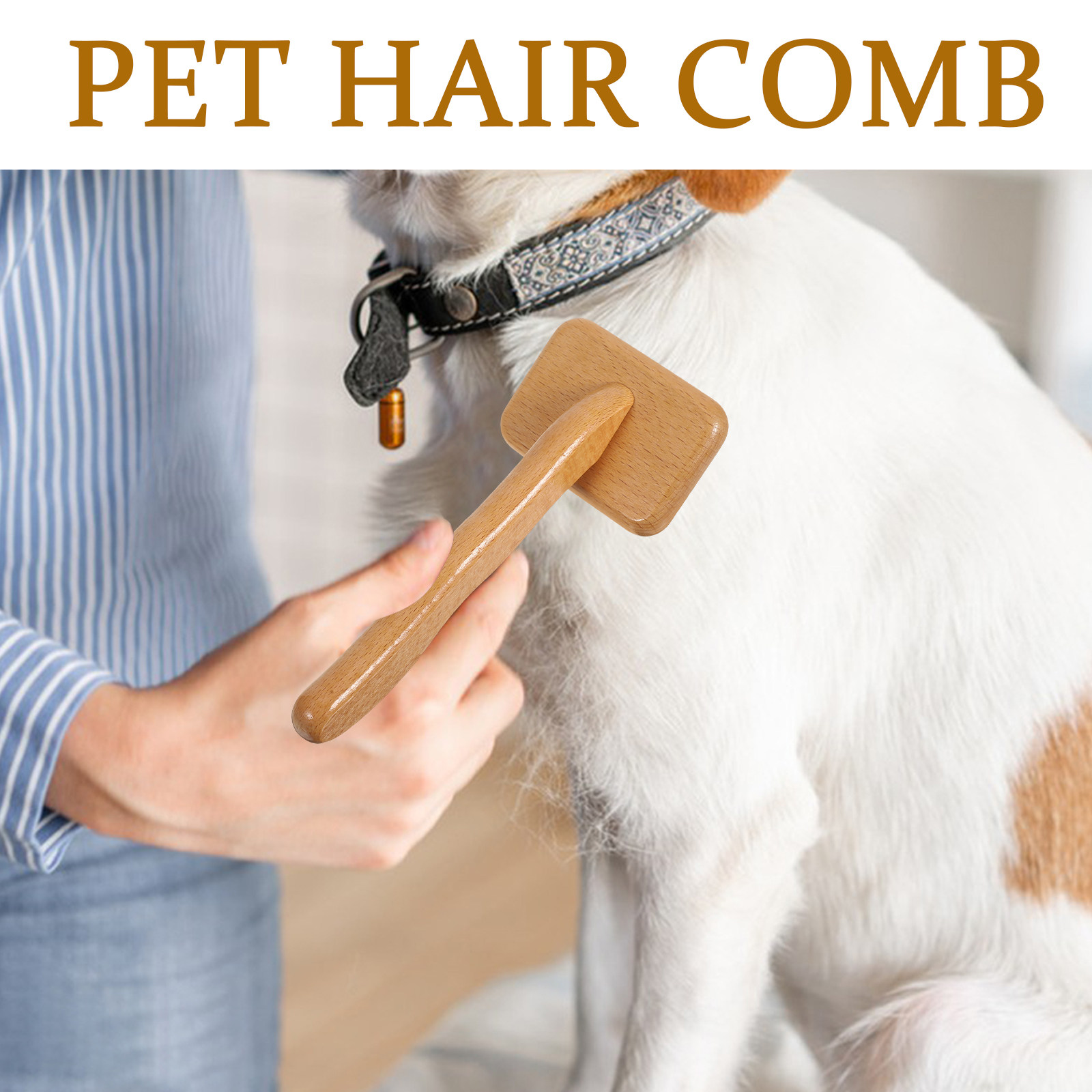 Cepillo de madera para perros, - Slicker Brush Self Cleaning Pet Grooming reseña y precio