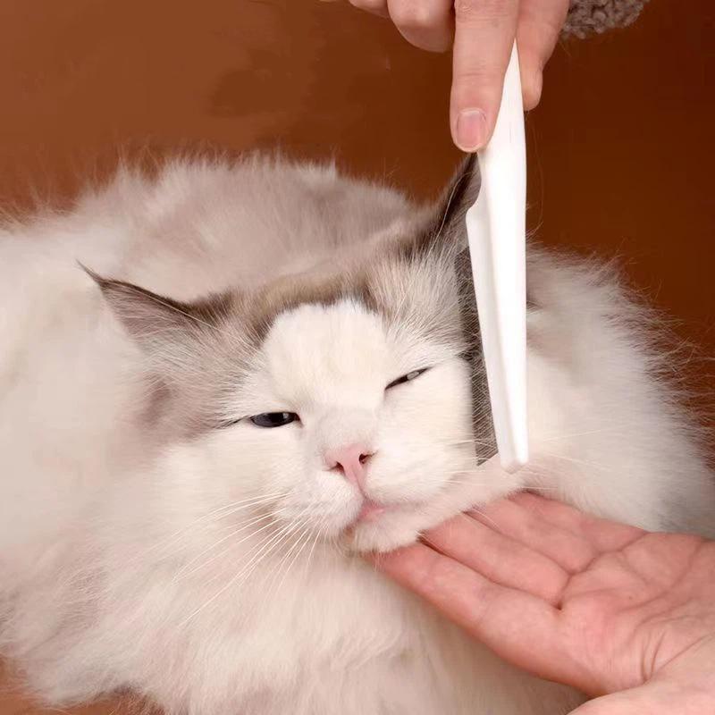 Peine para mascotas con diente - Flea Comb Fine Tooth Pet Tear Stain reseña y precio