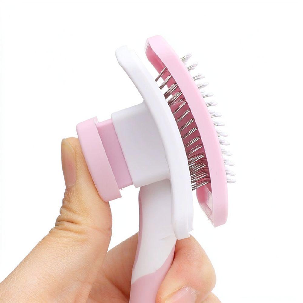 Herramienta para el cuidado de - Slicker Brush Self Cleaning Pet Grooming reseña y precio