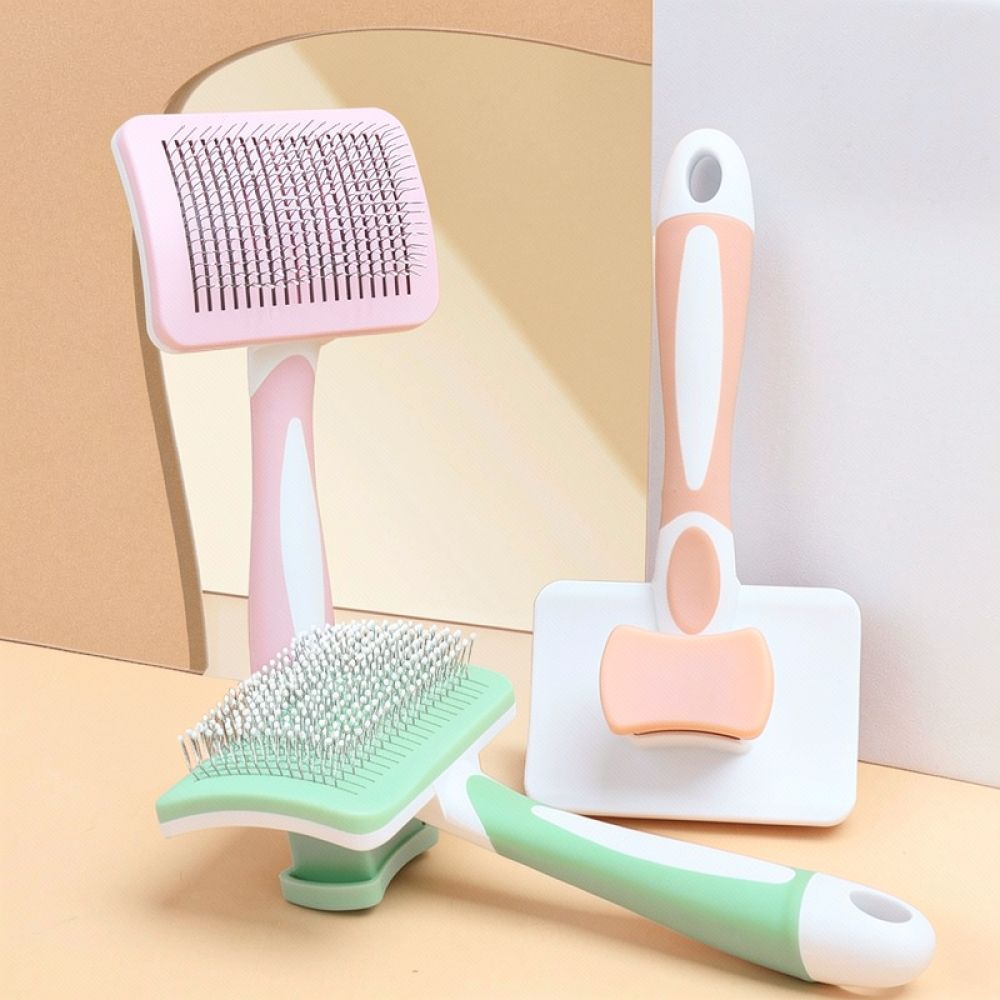 Herramienta para el cuidado de - Slicker Brush Self Cleaning Pet Grooming reseña y precio