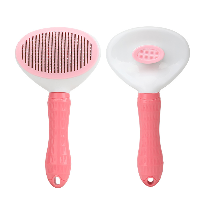 Cepillo para el cuidado del pe - Slicker Brush Self Cleaning Pet Grooming reseña y precio