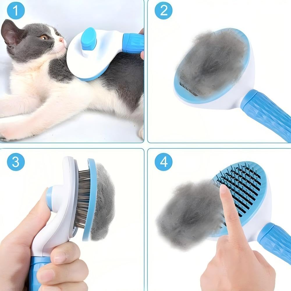 Cepillo Autolimpiante para Mas - Slicker Brush Self Cleaning Pet Grooming reseña y precio