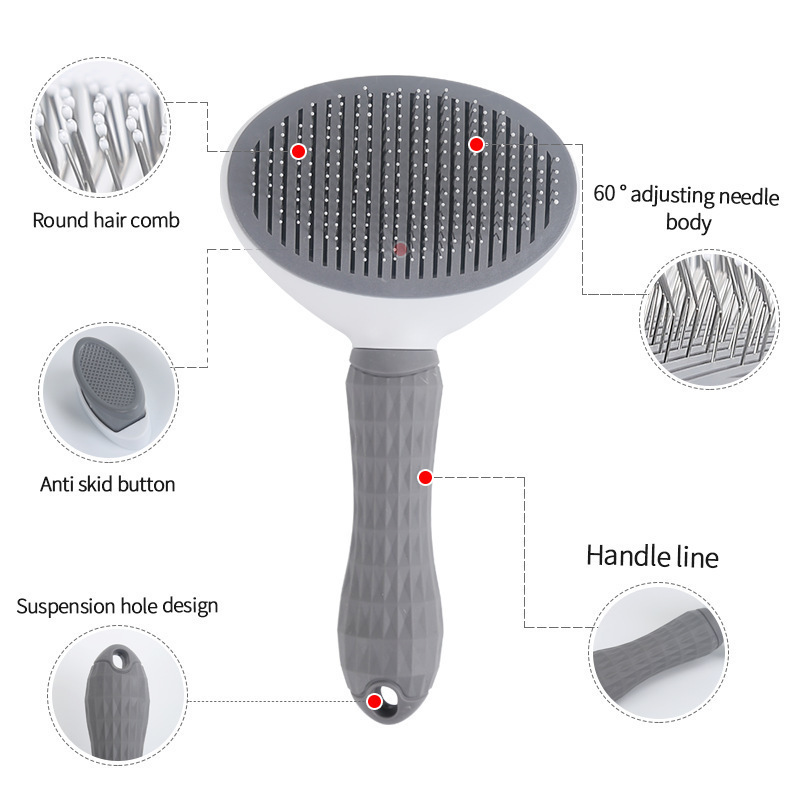 Cepillo Autolimpiante para Mas - Slicker Brush Self Cleaning Pet Grooming reseña y precio