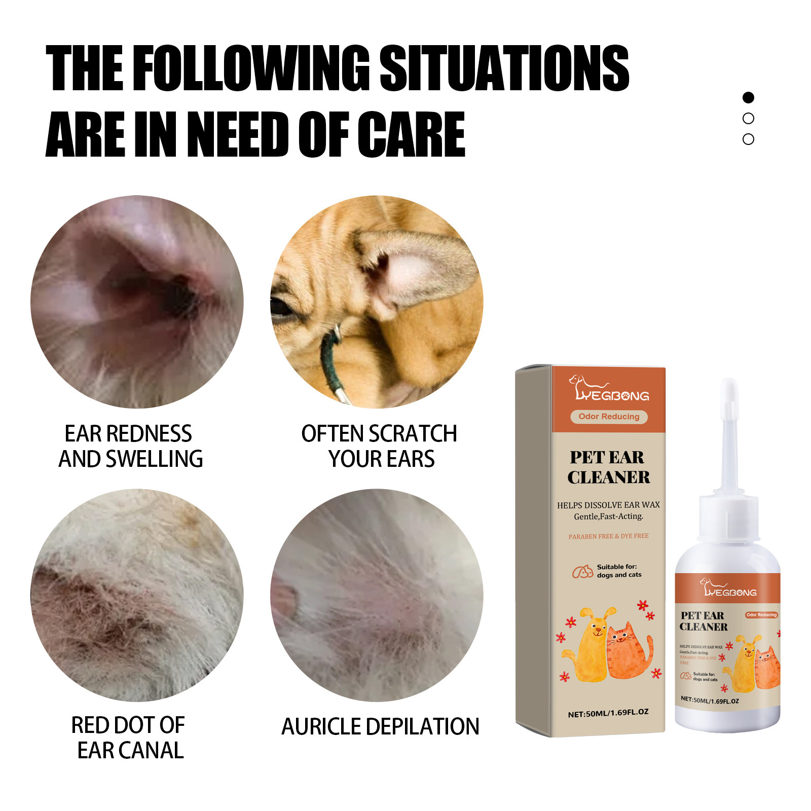 Limpiador de orejas para perro - Dog Ear Cleaner Solution Drops Wash reseña y precio