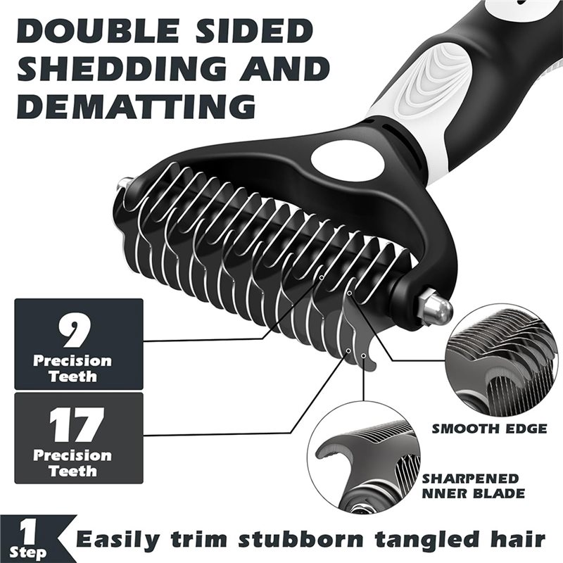 NUEVO Y POPULAR, ¡YA DISPONIBL - Slicker Brush Self Cleaning Pet Grooming reseña y precio