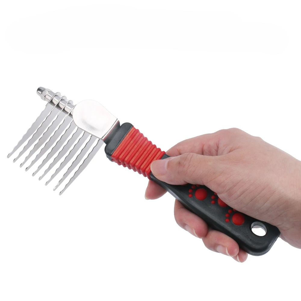 Cepillo para Pelo de Mascotas, - Undercoat Rake Dematting Tool Dog Shedding reseña y precio