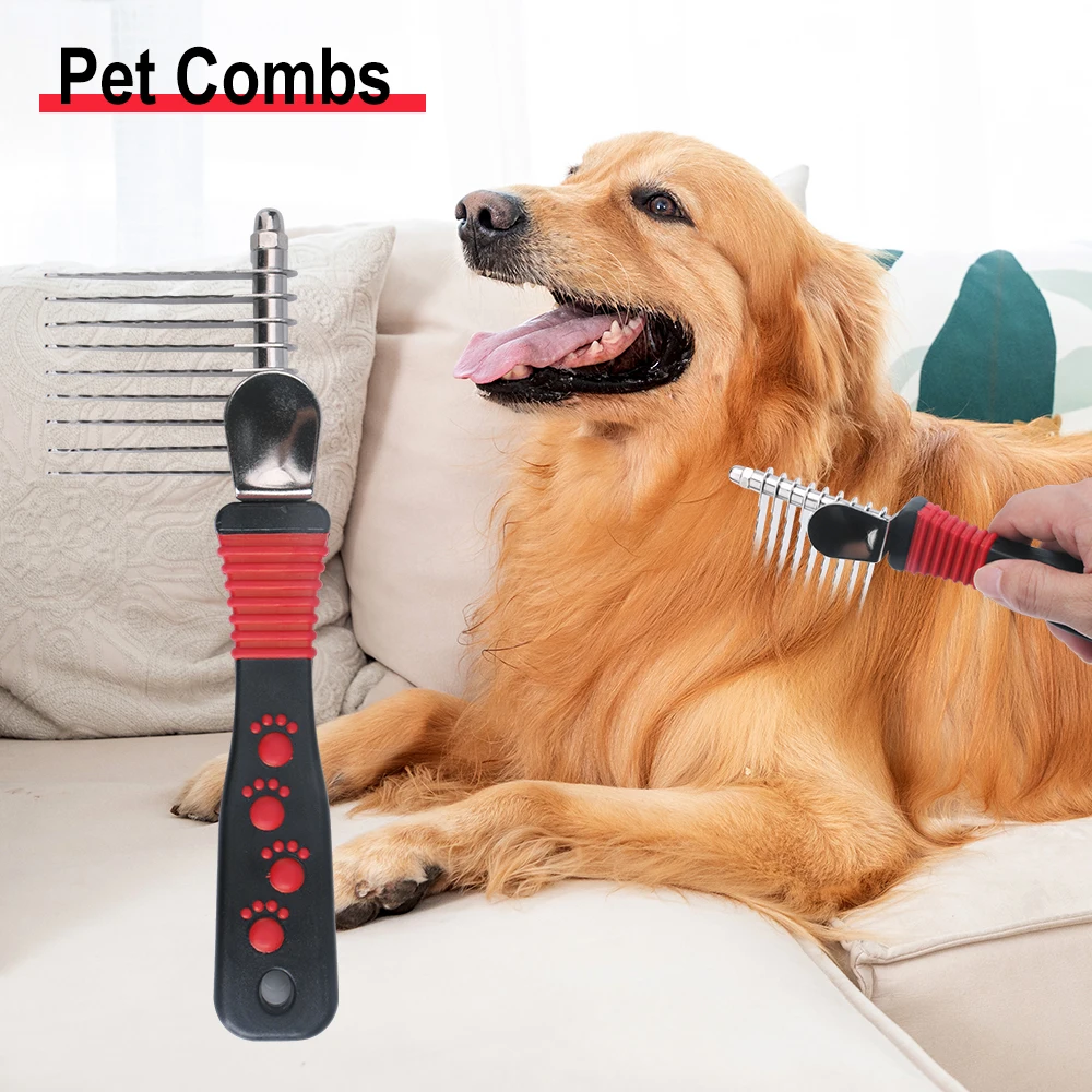 Cepillo para Pelo de Mascotas, - Undercoat Rake Dematting Tool Dog Shedding reseña y precio