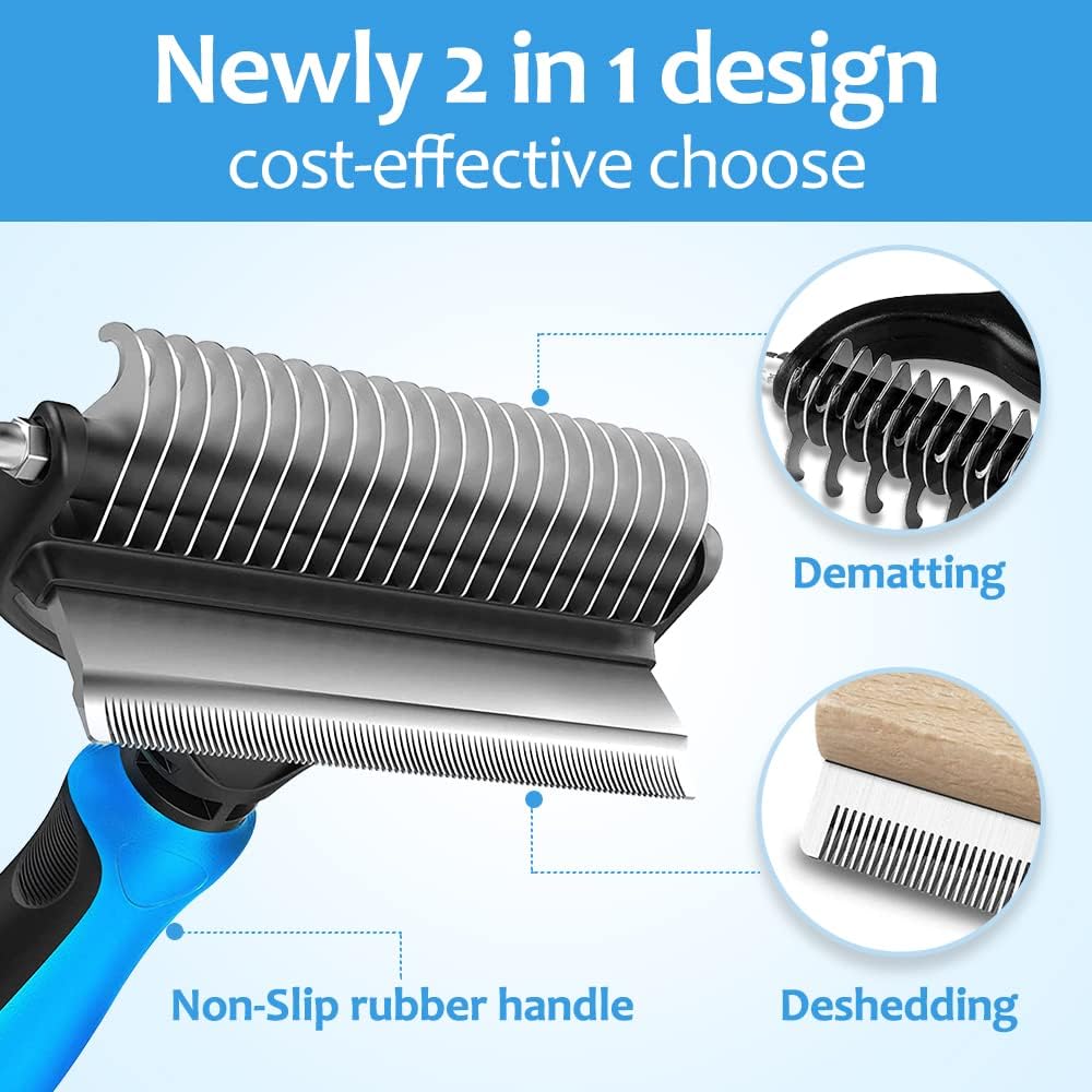 Cepillo para el cuidado de mas - Undercoat Rake Dematting Tool Dog Shedding reseña y precio