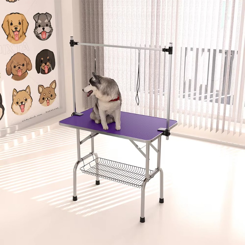 Mesa de aseo plegable para per - Folding Pet Grooming Table Arm Clamp reseña y precio