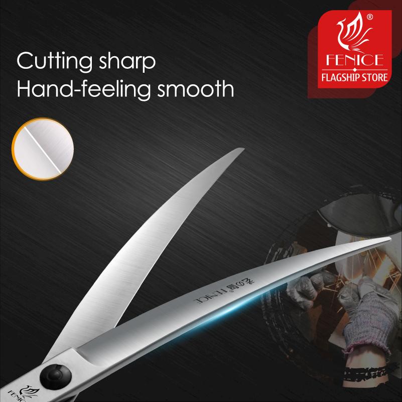 Fenice-Tijeras profesionales d - Professional Pet Grooming Scissors Curved reseña y precio