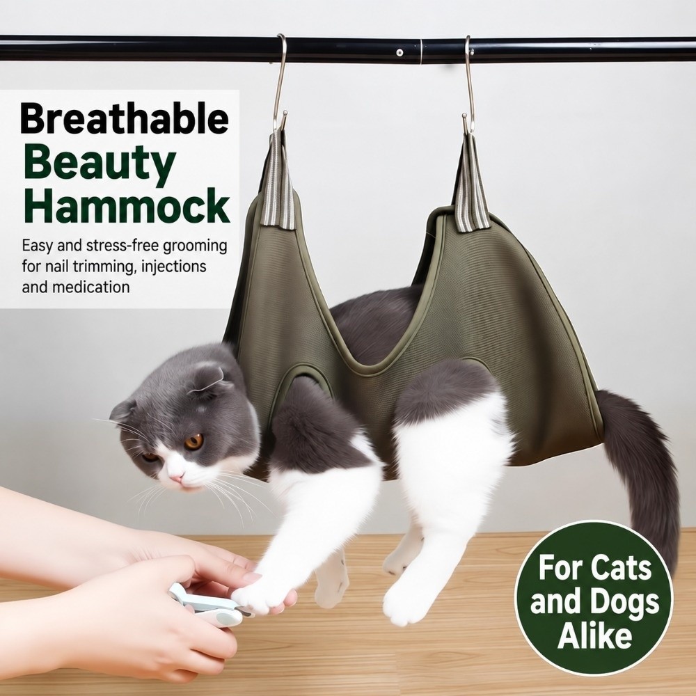 Hamaca de nailon para el cuida - Pet Grooming Hammock Sling Restraint reseña y precio