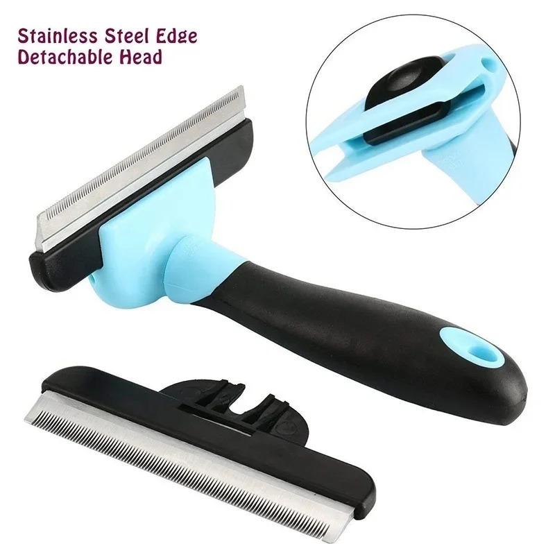 Cepillo de aseo para mascotas, - Undercoat Rake Dematting Tool Dog Shedding reseña y precio