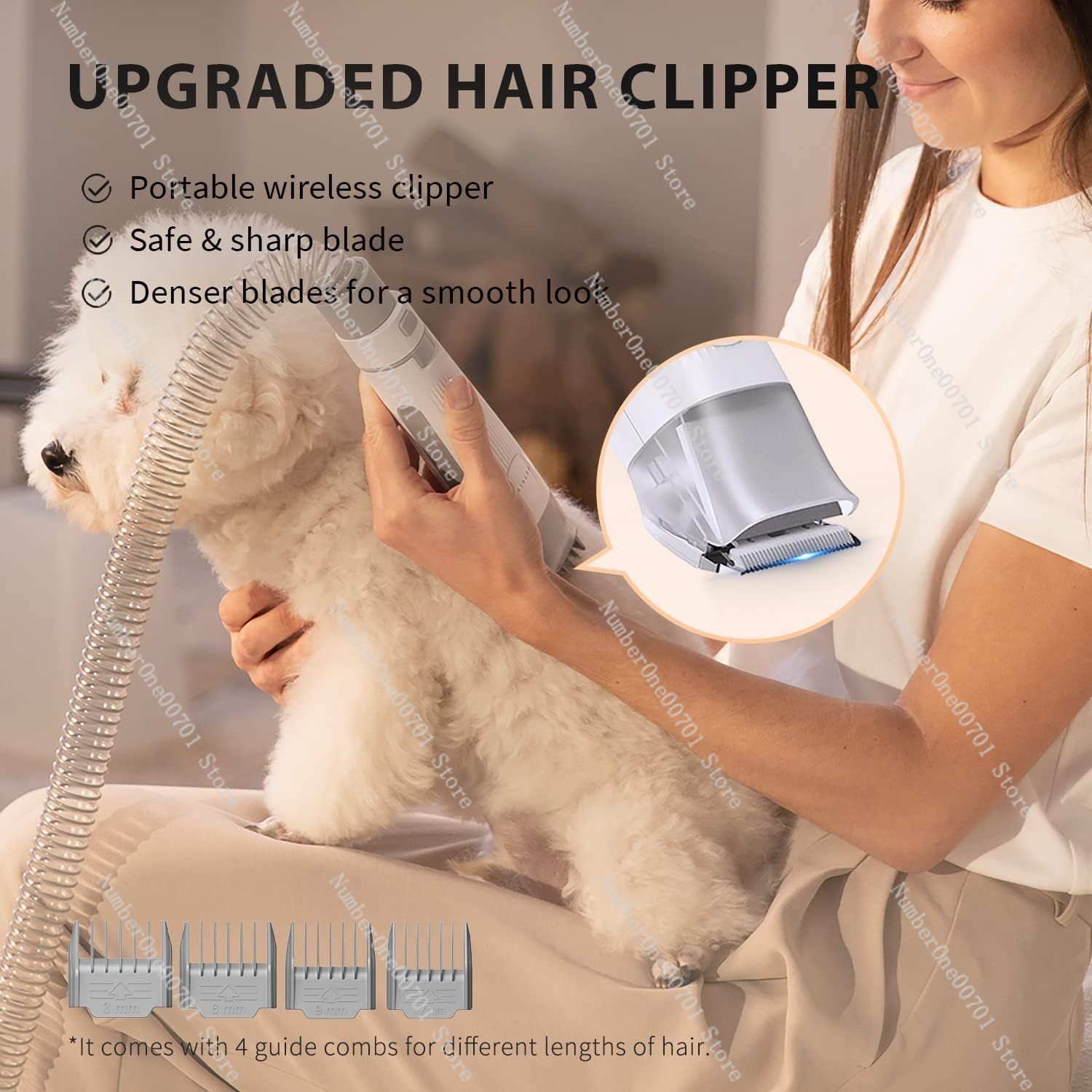 Kit de Aseo para Mascotas 5 en - Pet Grooming Vacuum Suction Kit 5 In 1 reseña y precio