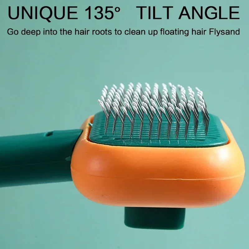 Cepillo autolimpiante para el  - Slicker Brush Self Cleaning Pet Grooming reseña y precio