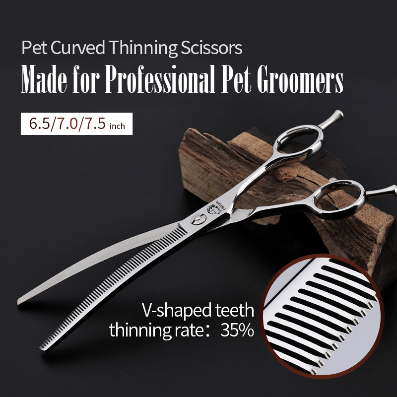 FIRELION-tijeras profesionales - Professional Pet Grooming Scissors Curved reseña y precio